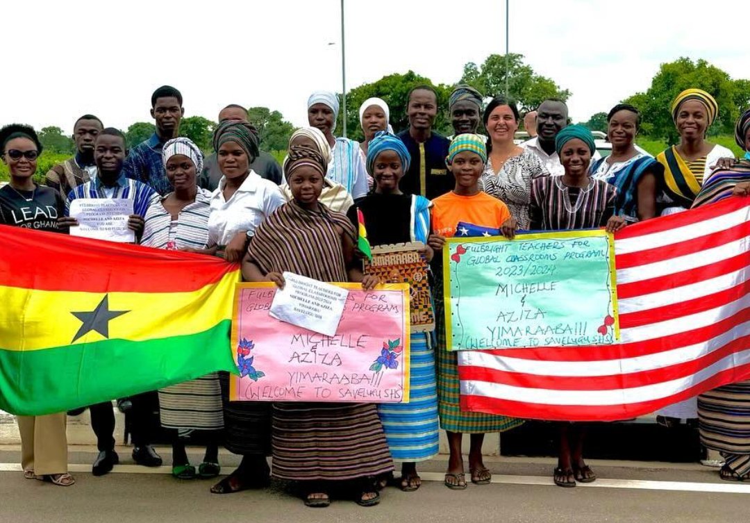 TiimobW's tweet photo. I was privileged to be among 8 Fulbright Teacher Exchanges Alumni in Ghana selected to host fellow teachers from the U.S. for the 2023/2024 Fulbright Teachers for Global Classrooms Program.  I hosted Aziza and Michelle. 
 #FulbrightTeacherExchanges
@IREXintl @USEmbassyGhana https://t.co/cLEZEc5dgK