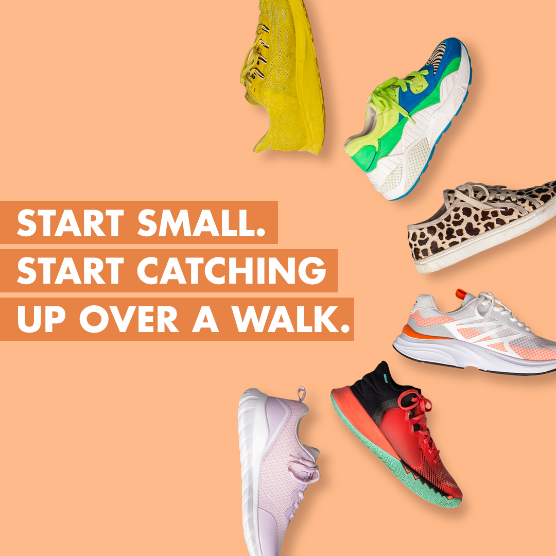 Start Small. Start Today⁠

Did you know that going for a walk with a friend combines three of the best mood boosters?

1. Exercising
2. Socialising
3. Being out in nature

On top of that, it’s a great way to catch up without spending any money!