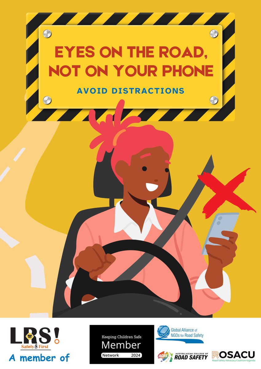 lrsinitiative's tweet image. Phones down, eyes on the road. Your future depends on it.
#SafetyFirst #Avoiddistractions
