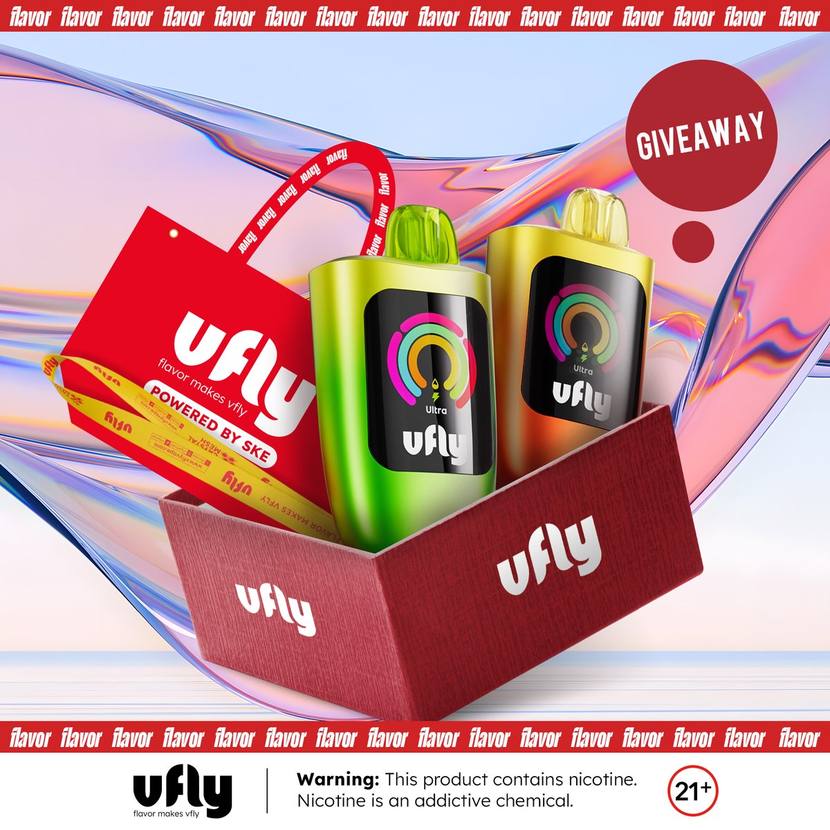 Vflyvape's tweet photo. We’re excited to give back to our amazing followers with a special giveaway!
Enter:
◾ Follow @vflyvapeofficial and like this post.
◾ Tag 3 friends.
Prizes:
◾ VFLY C1 *1
◾ Tote Bag *1
◾ Lanyard *1
5 lucky winners will be announced on August 30.
WARNING: 21+
#vfly #vflyc1 https://t.co/z9DwYv4OVl
