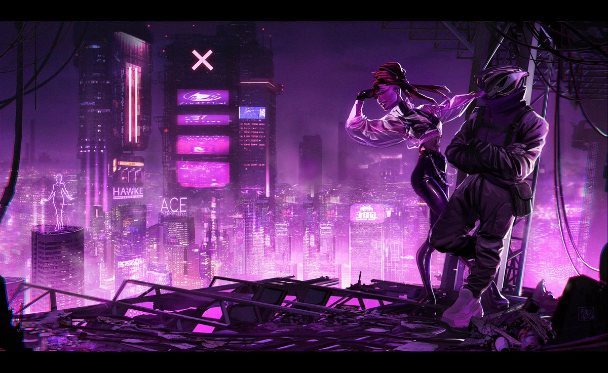 rad_acs's tweet photo. @bat_hol cyberpunk runs through my veins 💜 https://t.co/YjIpbCZ5Uy