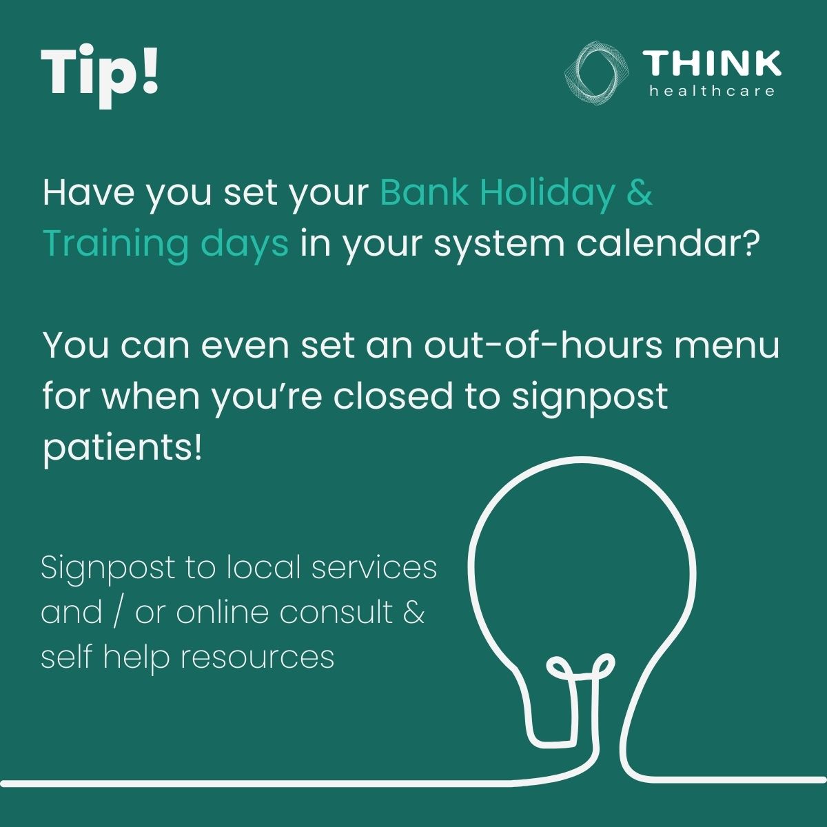 HealthcareThink's tweet photo. Ready for the upcoming bank holiday on Monday?

Find out more or reach out with any questions here 👉 https://t.co/VowNNvftO2

#BankHoliday #PlanAhead #Healthcare https://t.co/HaPvxAT9SG