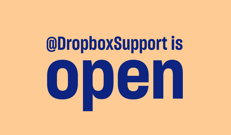 Dropbox Support tweet media