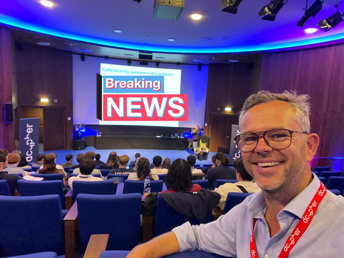 Trots om als dagvoorzitter te mogen optreden bij onze national cyber security summer school #NCS3 #dcypher De studenten zijn super enthousiast en leergierig om het hele palet van cybersecurity tot zich te nemen 🫶 LET’S GO! #cybersecurity #NL