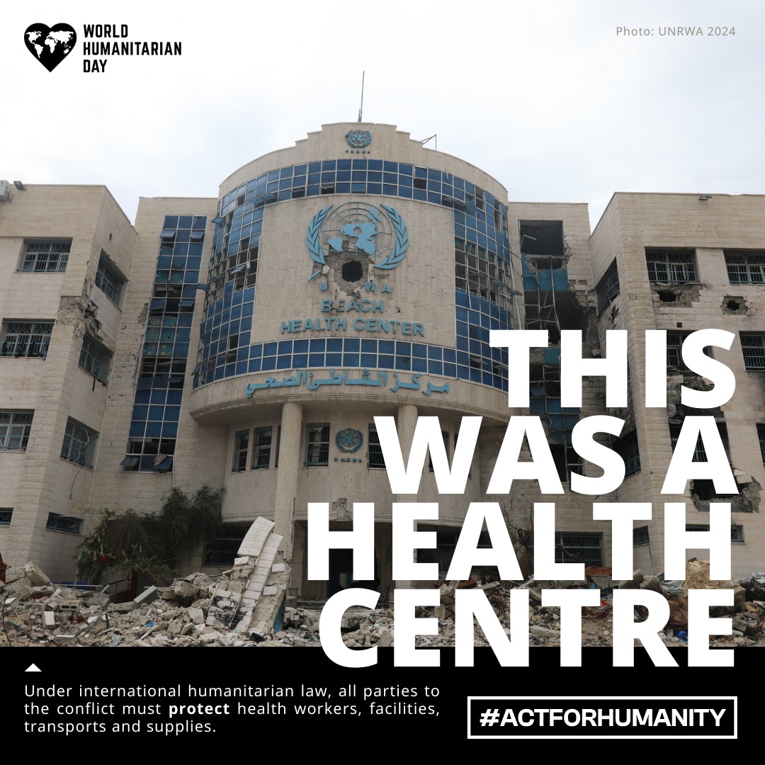 UNRWA is the largest primary healthcare provider in #Gaza, contributing to over half the health services provided to people. 85 medical points and 9 out of 26 <a href="/UNRWA/">UNRWA</a> health centres are still operational. 

Health workers &amp; facilities must be protected at all times #ActforHumanity