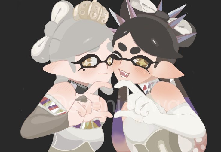 My first Fanart of Splatoon!! ♡ 

                ⋅˚₊‧ ୨୧ ‧₊˚ ⋅
#Splatoon1 #splatoon #Splatoonfanart #grandfinalfest #squidsisters

the pose is from printest (@/Otaku Girl)