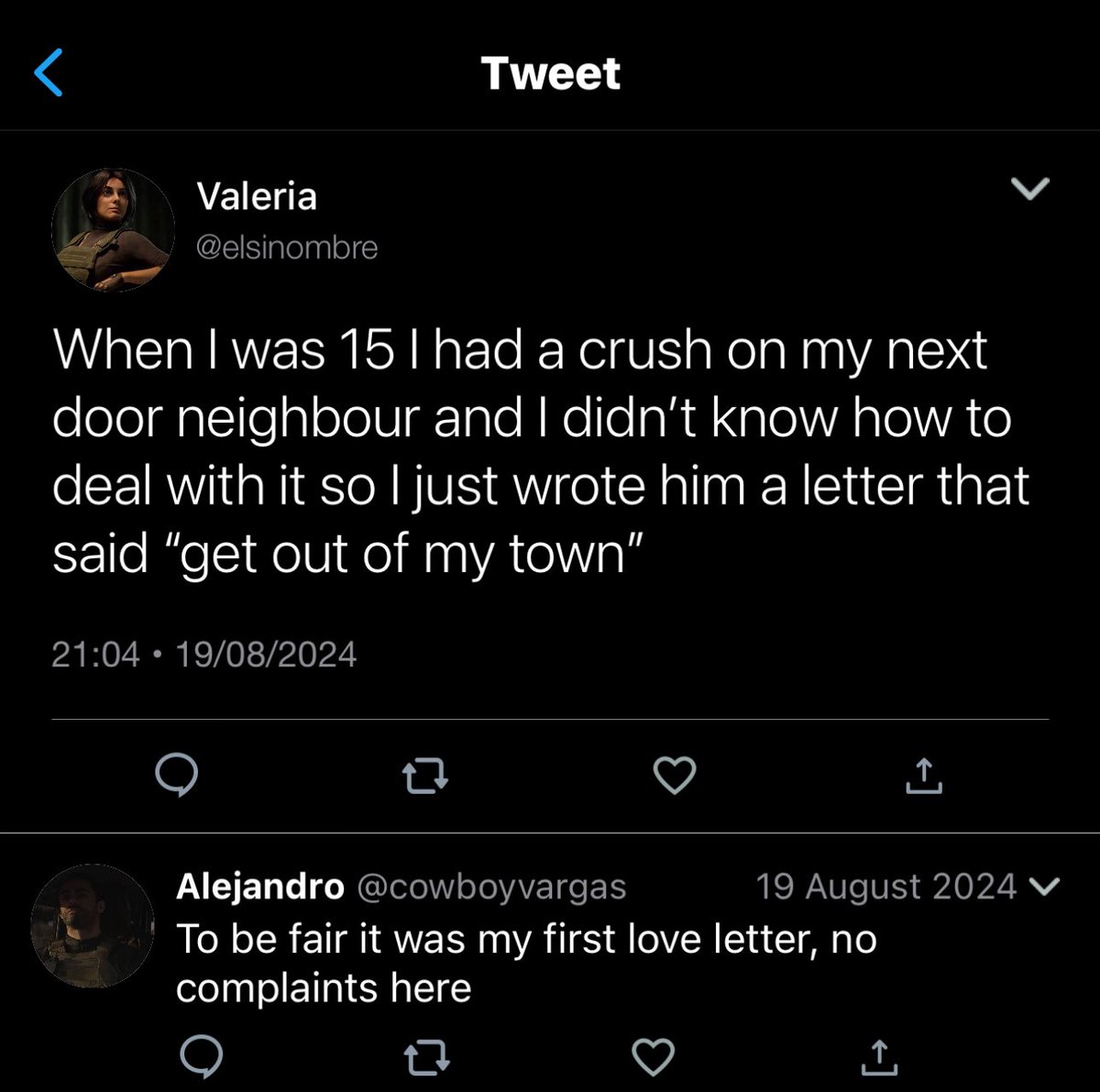 inc0rrectC0D's tweet image. #valejandro

This is their entire dynamic