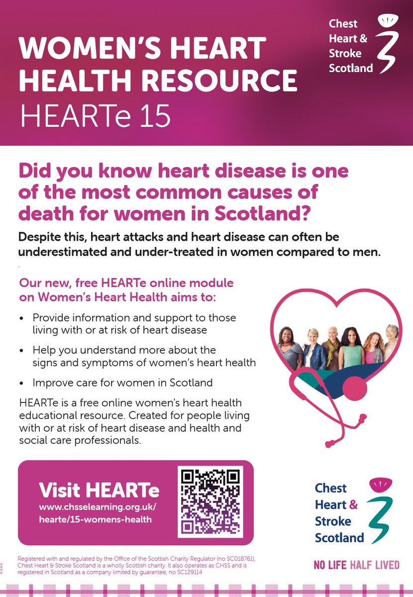 Maggie Simpson (@m4ggiesimpson) on Twitter photo <a href="/CHSScotland/">Chest Heart & Stroke Scotland | also on bluesky</a> today launch #HEARTe 15, a module designed for the public & HCP to improve awareness of #womenshearthealth chsselearning.org.uk/hearte/15-wome…
A huge thank you to Jessica Wilson, Katrina McCormick & Serena Battistoni <a href="/lisneubeck/">Prof Lis Neubeck</a> <a href="/RiForsyth/">Richard Forsyth</a> <a href="/aynsleycowie/">aynsleycowie</a> <a href="/amyismall/">Amy Small</a> <a href="/CHSScotland/">Chest Heart & Stroke Scotland | also on bluesky</a> today launch #HEARTe 15, a module designed for the public & HCP to improve awareness of #womenshearthealth chsselearning.org.uk/hearte/15-wome…
A huge thank you to Jessica Wilson, Katrina McCormick & Serena Battistoni <a href="/lisneubeck/">Prof Lis Neubeck</a> <a href="/RiForsyth/">Richard Forsyth</a> <a href="/aynsleycowie/">aynsleycowie</a> <a href="/amyismall/">Amy Small</a>