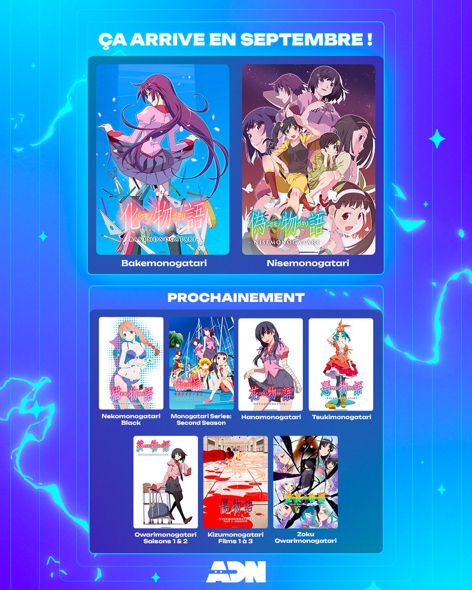 ADNanime's tweet photo. Ces séries font enfin leur grand retour en France… et c'est sur ADN ! 🎊

Alors, ta hype sur 💯 ? https://t.co/SW9WAgFjEV