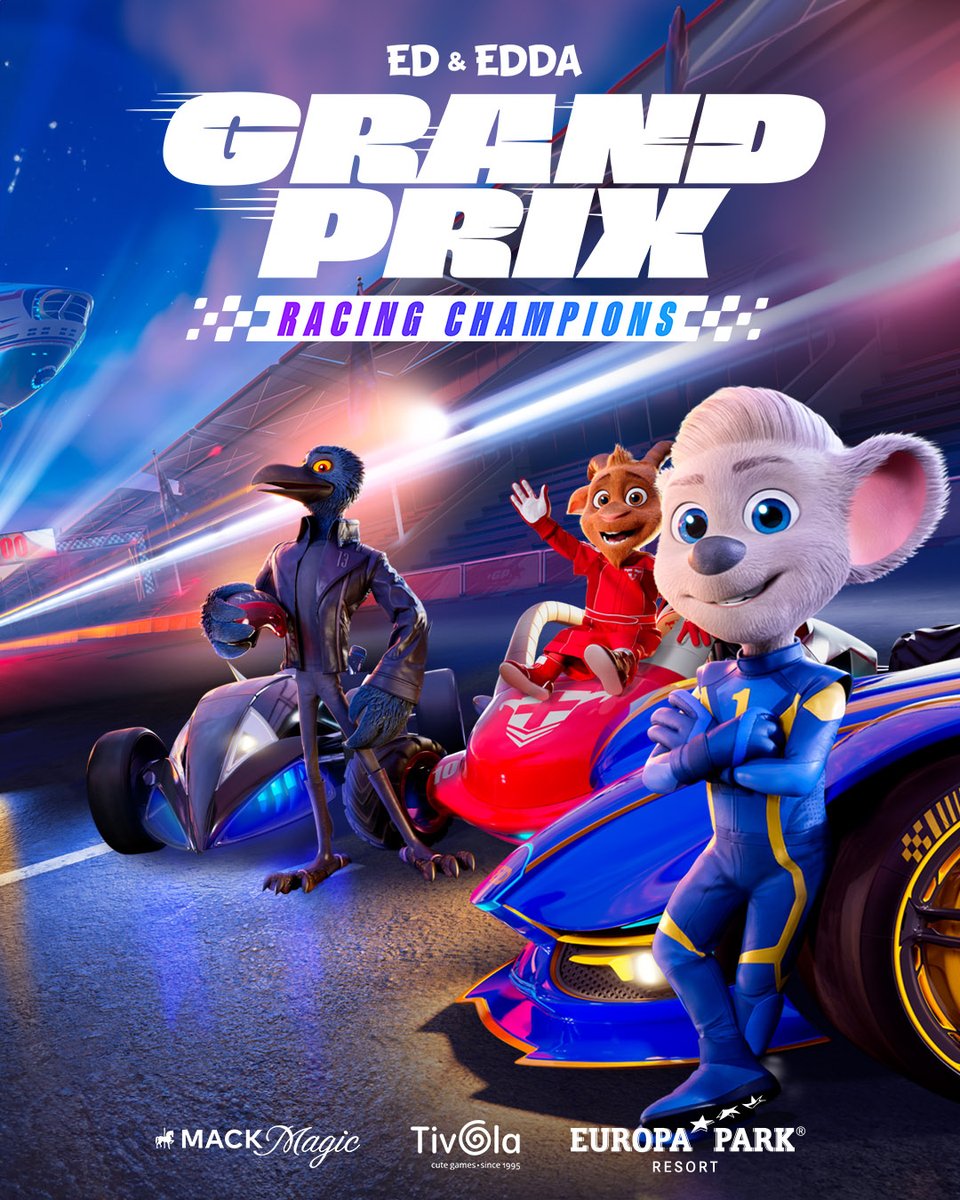 Excited to announce our new #videogame Ed &amp; Edda: GRAND PRIX – Racing Champions as part of this year's #gamescom! Bringing the #magic of our animated feature film GRAND PRIX OF EUROPE with Ed &amp; Edda to consoles worldwide. 🎮 #MACKMagic #GrandPrixMovie