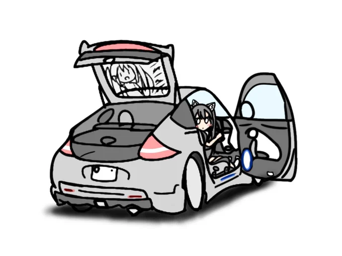 以前は内装とか描き込もうと思ってた時期あったけどどんどん簡略化されて丸くなっていった 