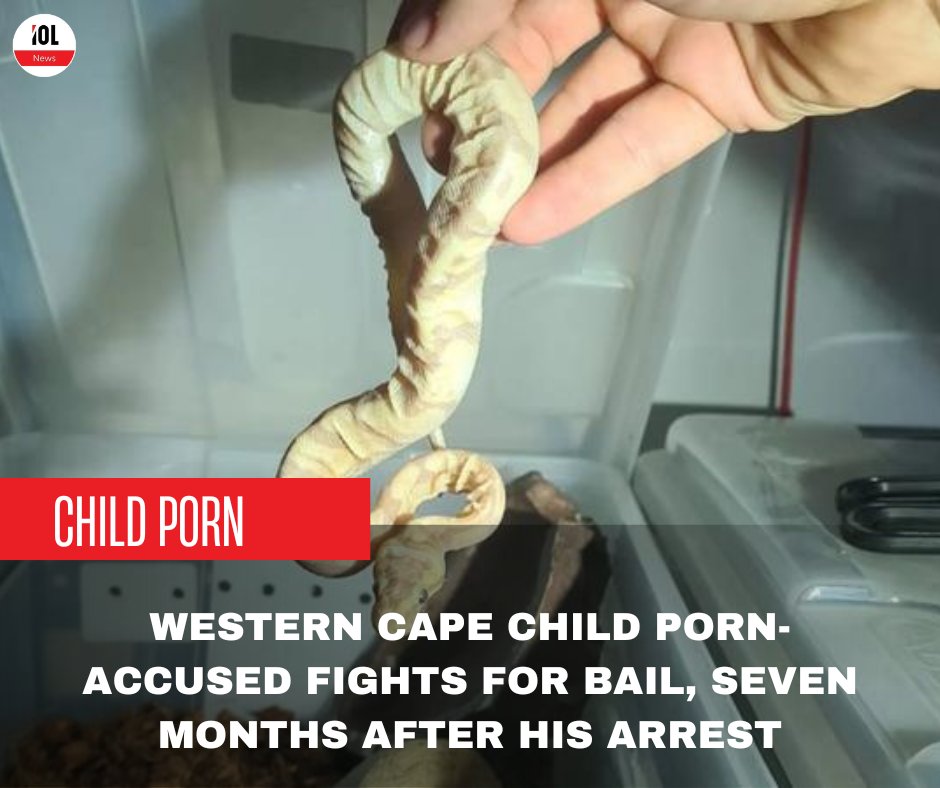 IOL's tweet image. Seven months after Corné van Rooyen was arrested and charged with 200 counts of child pornography, he is fighting for bail, after it was denied.
#childporn #bailapplication #animalcruelty #illegalfirearms
Read on iol.co.za/news/crime-and…