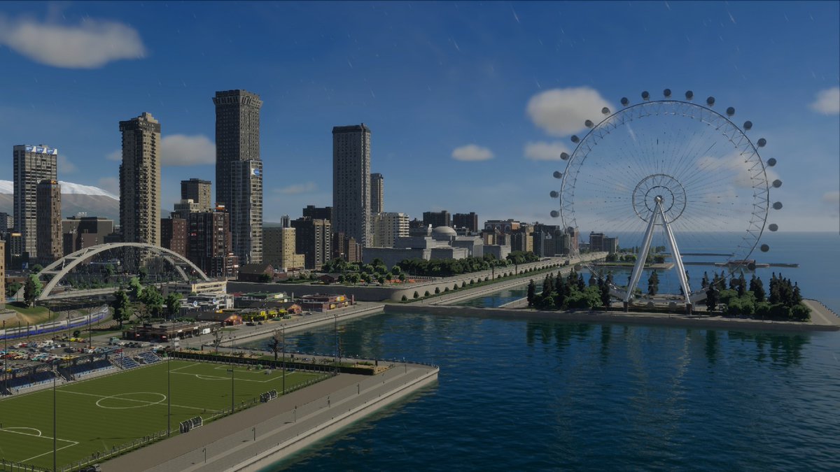 | Brain_AFK | has decided to turn the waterfront of his city into a perfect space for activities. As long as you don't kick the ball too hard, otherwise you might just have to take a dip to get it back!