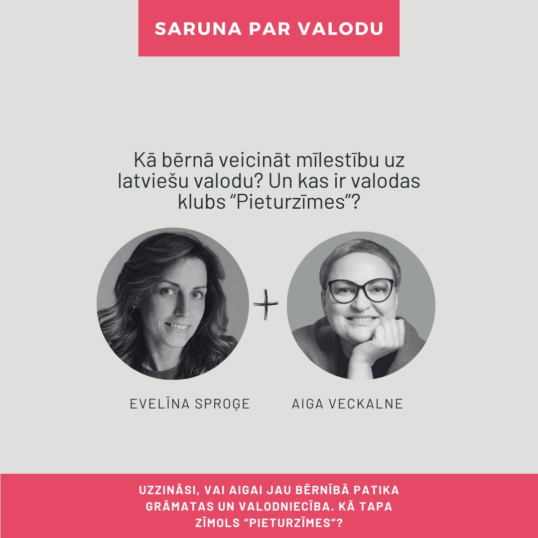 evelinalv's tweet photo. Paldies Aigai Veckalnei (no @pieturzimes ) par sarunu - https://t.co/E34puTNC6W

Noklausoties sarunu, uzzināsi, kuru grāmatu Aiga katru vasaru lasīja skolēnu brīvlaikā (ja Tev liktu minēt, Tu neuzminētu) un, kas ir valoda klubs "Pieturzīmes".

Tiekamies! https://t.co/EOUEcccobI