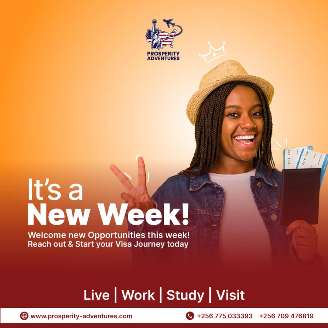 Prosperity_UG's tweet photo. As we start this fresh chapter, remember why we do what we do: to explore, to discover, and to connect people with unforgettable experiences.
This week, let's:
✈ Inspire wanderlust 
🗺 unforgettable itineraries
Together, let's make this week an epic journey for our ourselves! https://t.co/gL4JhSyYzn