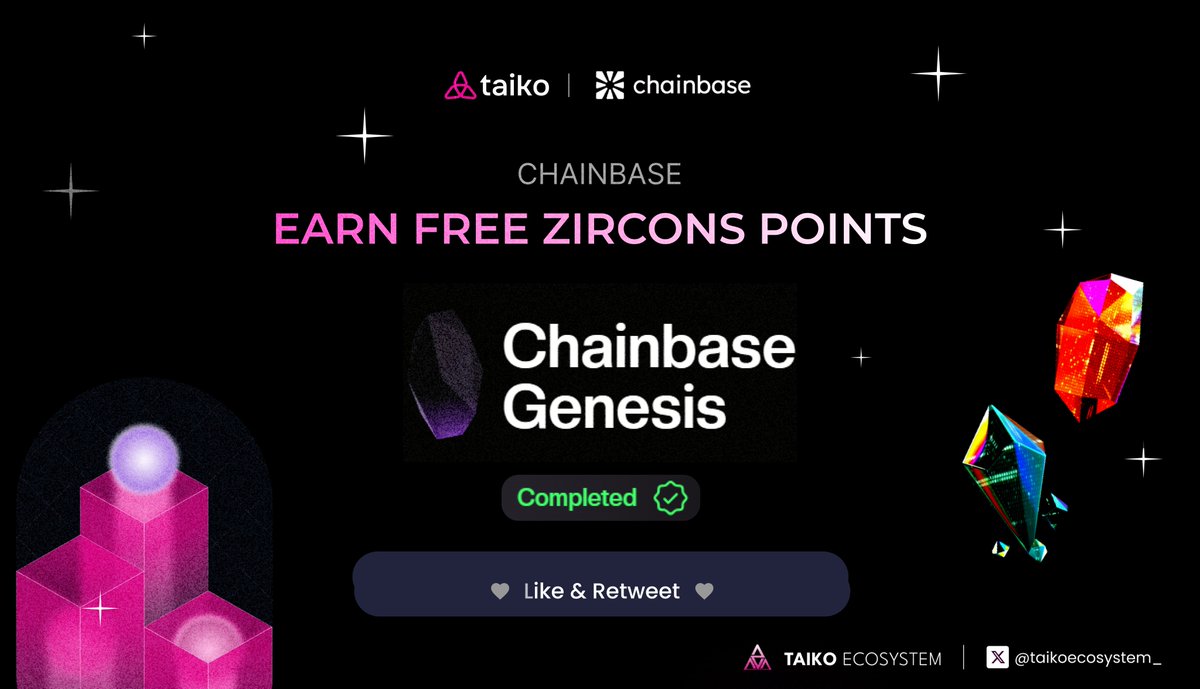 Taiko Ecosystem π₯ (@taikoecosystem_) on Twitter photo Claim Free ZIRCONS ππͺ with <a href="/ChainbaseHQ/">Chainbase (π,π)</a>
πͺ Big Airdrop Potential
π genesis.chainbase.com/referral?referβ¦
β
LIKE + RT
β
Drop your invite link π (+ ZIRCONS)
The more transactions in wallet, the more ZIRCONS Claim Free ZIRCONS ππͺ with <a href="/ChainbaseHQ/">Chainbase (π,π)</a>
πͺ Big Airdrop Potential
π genesis.chainbase.com/referral?referβ¦
β
LIKE + RT
β
Drop your invite link π (+ ZIRCONS)
The more transactions in wallet, the more ZIRCONS