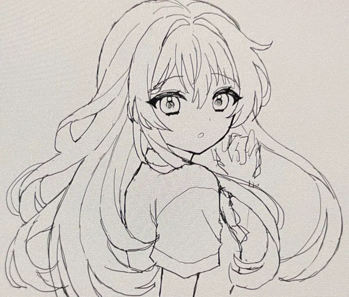 下書きより可愛いくなって嬉しい! 