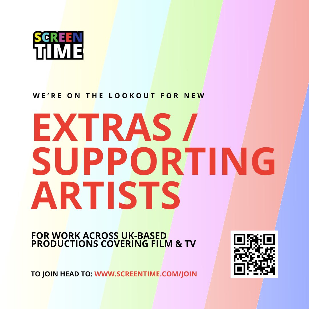 ScreenTimeExtra's tweet photo. 🎬 Join the UK’s Freshest Extras Agency! 🌟 

Are you ready to step into the spotlight? Whether you’re an experienced Supporting Artist / extra or just starting out, our agency is your gateway to exciting opportunities in film, TV, commercials, and more! https://t.co/uDB9eHWQBG