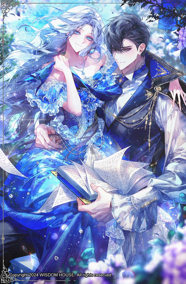 글리제 작가님의 <나를 죽일 불효자가 유혹한다> 표지 일러스트를 작업했습니다!🦋