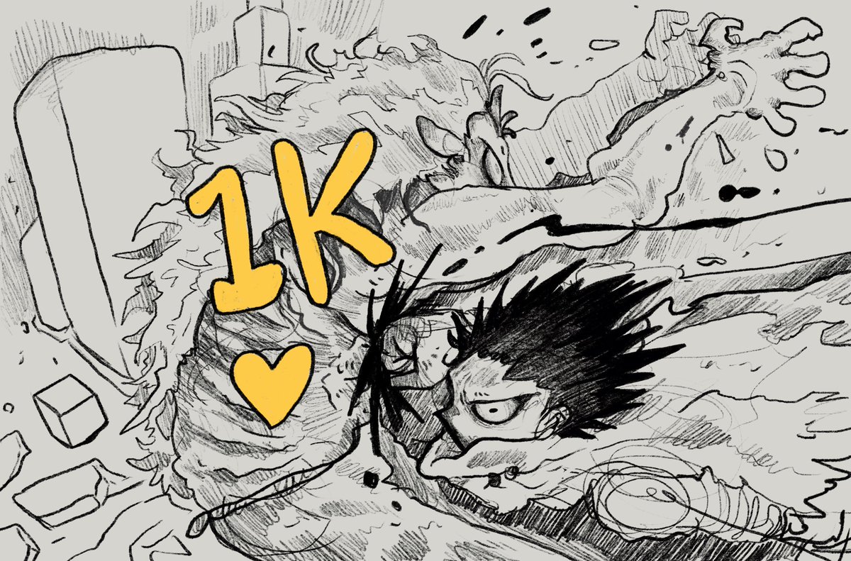 Thanks for the first 1K likes! I will do my best !!!

#MyHeroAcademia #sketches