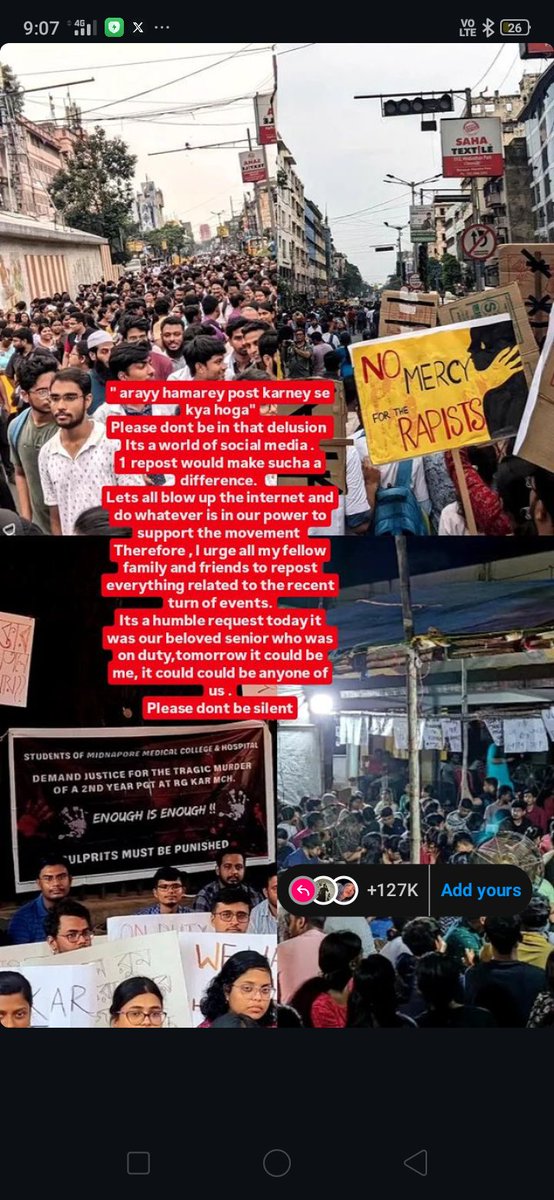 sahu_devhuti's tweet photo. Rape culture is need to be end, it's directly destroying women's freedom, safety, confidence, courage. Today It's happened in Kolkata we don't where it will happen tomorrow, #indiangovernment make strict punishment for rape, and increase safety and security #JusticeForDoctor https://t.co/TmOPfsKsOB