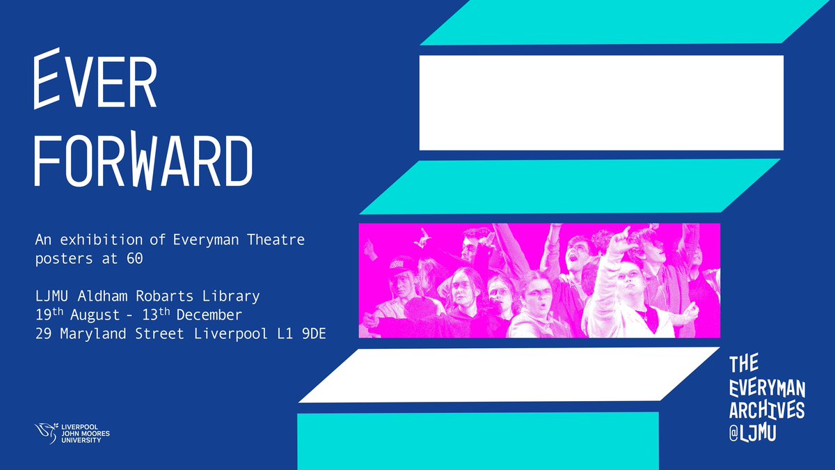 Liverpool John Moores University (@ljmu) on Twitter photo The Ever Forward exhibition opens at LJMU today celebrating sixty years of the <a href="/LivEveryPlay/">Liverpool Everyman & Playhouse theatres</a>.
We’ve partnered with the Liverpool Everyman Theatre to showcase the theatre’s history and rich archive held at LJMU.
Find out more and visit the exhibition👉ljmu.ac.uk/about-us/news/… The Ever Forward exhibition opens at LJMU today celebrating sixty years of the <a href="/LivEveryPlay/">Liverpool Everyman & Playhouse theatres</a>.
We’ve partnered with the Liverpool Everyman Theatre to showcase the theatre’s history and rich archive held at LJMU.
Find out more and visit the exhibition👉ljmu.ac.uk/about-us/news/…