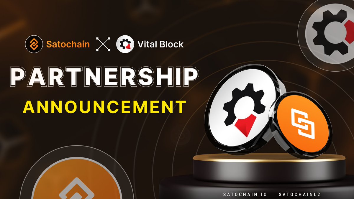 Satochain (@satochainl2) on Twitter photo 📢 Partnership Announcement
Satochain 🤝Vital Block 🛡️ Security
We’re excited to partner with <a href="/VB_Audit/">Vital Block 🛡️ Security</a>, the first Web3 Smart Contract Auditing Company For #Crypto & #NFT Projects
Welcome Vital Block 🛡️ Security to the Satochain ecosystem. Together, we’ll shape the future 📢 Partnership Announcement
Satochain 🤝Vital Block 🛡️ Security
We’re excited to partner with <a href="/VB_Audit/">Vital Block 🛡️ Security</a>, the first Web3 Smart Contract Auditing Company For #Crypto & #NFT Projects
Welcome Vital Block 🛡️ Security to the Satochain ecosystem. Together, we’ll shape the future