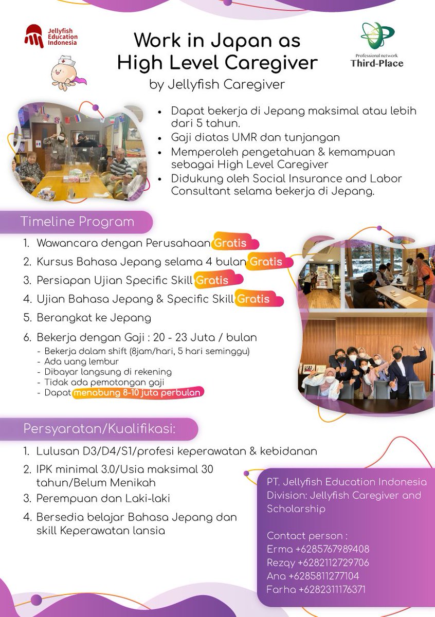 JellyfishCG's tweet photo. @worksfess Yuk buat lulusan keperawatan/kebidanan https://t.co/gEbtBFLe5R