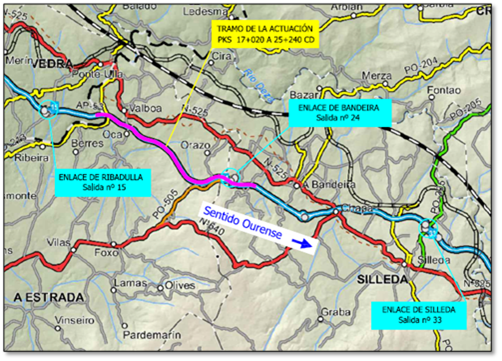DelegGobGAL's tweet image. O @transportesgob está a mellorar desde hoxe o firme da #AP53 ao seu paso por #Silleda

🚧 Os traballos obrigan a cortar a calzada e desviar o tráfico pola oposta 

🗓️ As afeccións ao tráfico durarán ata finais de setembro