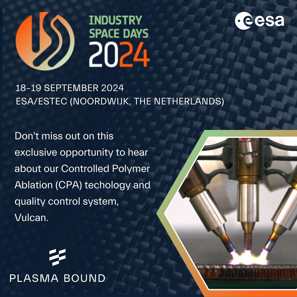 🚀 One month to Industry Space Day in the Netherlands! 🚀

Join us on 18-19 Sept to explore how we're making space manufacturing lighter, faster, and more efficient. Let’s chat about collaboration and how we can bring your next project to life! 🌍✨ #industryspacedeay