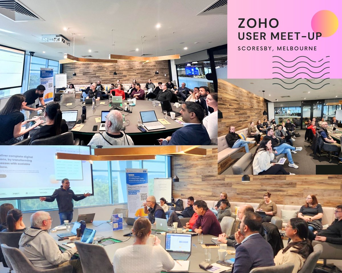 FlexboxD's tweet photo. Thanks to everyone who attended Zoho's first-ever Scoresby, Melbourne ZUG #Meetup 

With an outstanding turnout, Flexbox Digital is excited to continue hosting Meetups in Southeast Melbourne in collaboration with @ZohoCommunity team and @Zoho Stay tuned for more upcoming events! https://t.co/EbKK0QJuqv