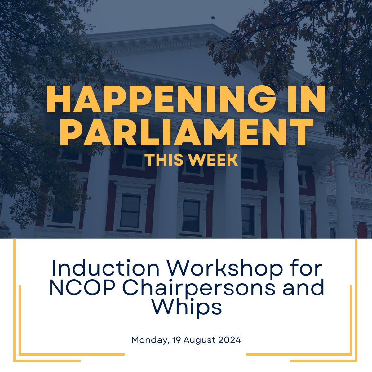 thompson_trust's tweet photo. 🚨 In Parliament This Week: The NCOP kicks off a 2-day workshop for new committee chairpersons and Whips, focusing on collaboration and strategic oversight for the 7th Parliament. #ParliamentaryAffairs #GovernmentRelations #NCOP #SouthAfrica #LegislativeProcess https://t.co/CLbA50FpHk
