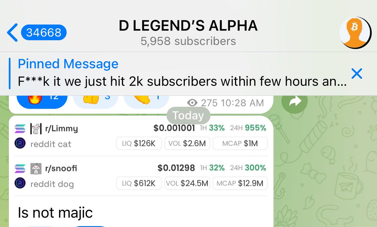 NobleCoins's tweet photo. Market so bad but we keep doing it small . Brought it up in my public channel here .  

Before and after. $snoofi and $Limmy

Click the link below to join my public channel 👇

https://t.co/FkuprN0AV9 

Drop your solana addy and retweet , crediting some few people https://t.co/S75KNdIO6p