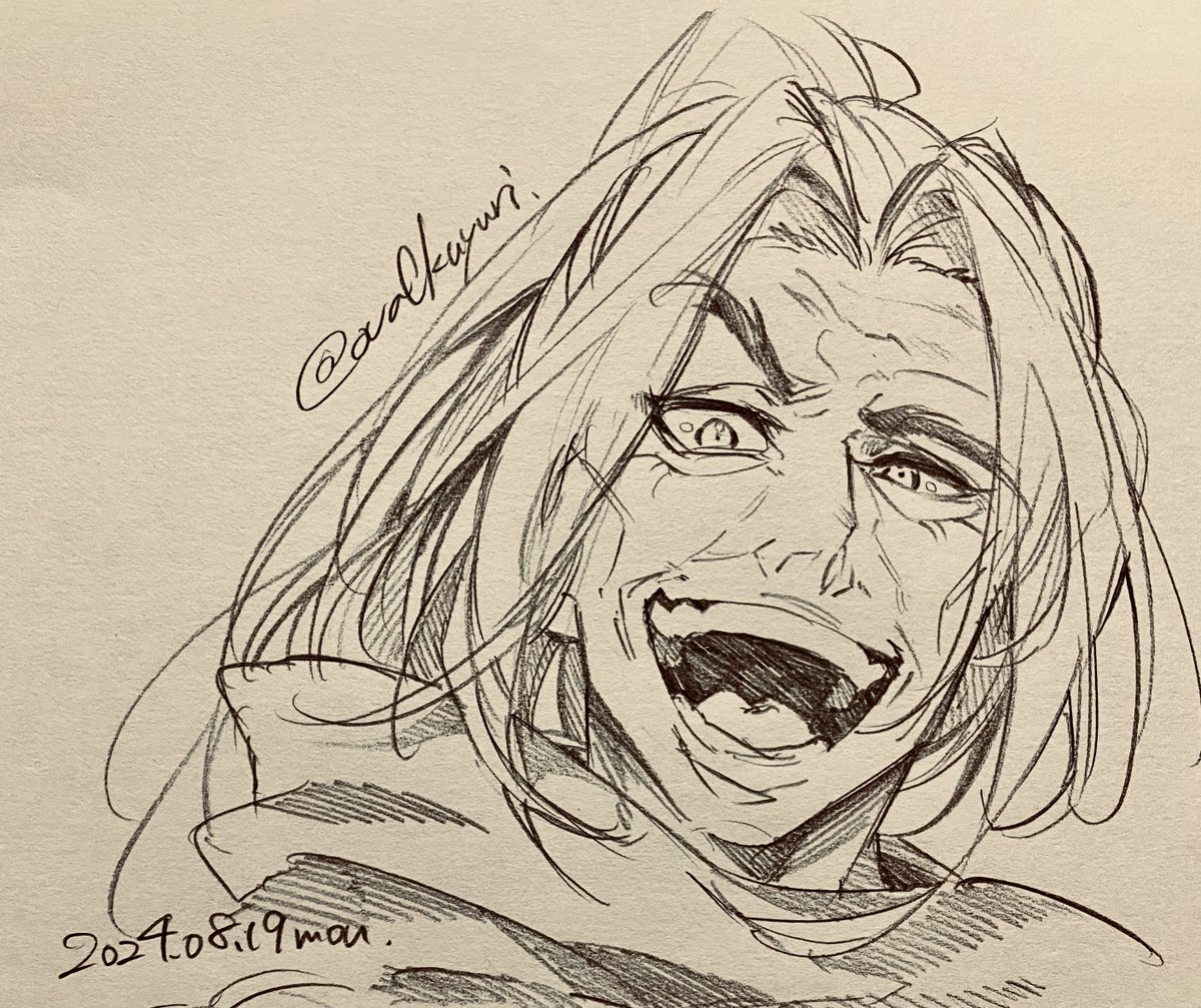 ポセこじ🔱🌊⚔️アナログらくがき 