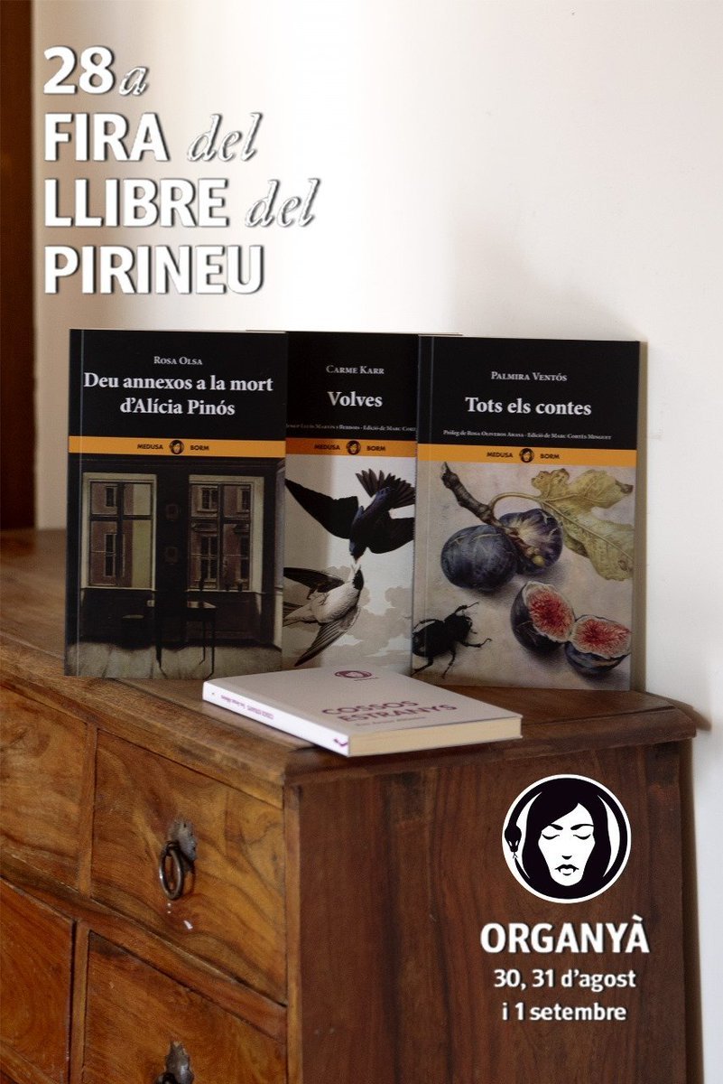 Pòquer d'asos, ja s'ha dit?

Rosa Olsa
aka ???

Palmira Ventós
aka Felip Palma (amb pròleg de Rosa Oliveros)

Eva Arasa

Carme Karr
aka L. Escardot (amb pròleg de Josep Lluís Martín Berbois)

Tots quatre corregits per <a href="/calreflex/">m. c. m. rèflex</a>, que, a més, ha editat tant Karr com Ventós.