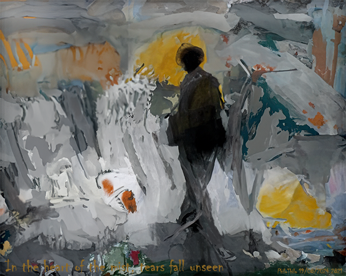 PhiloThilo's tweet photo. In the heart of the mist, tears fall unseen
PhiloThilo 19/08/2024
#digitalart #abstractart #heartofthemist #unseentears #sadpoem #philothilo https://t.co/YXW02Qyrfe