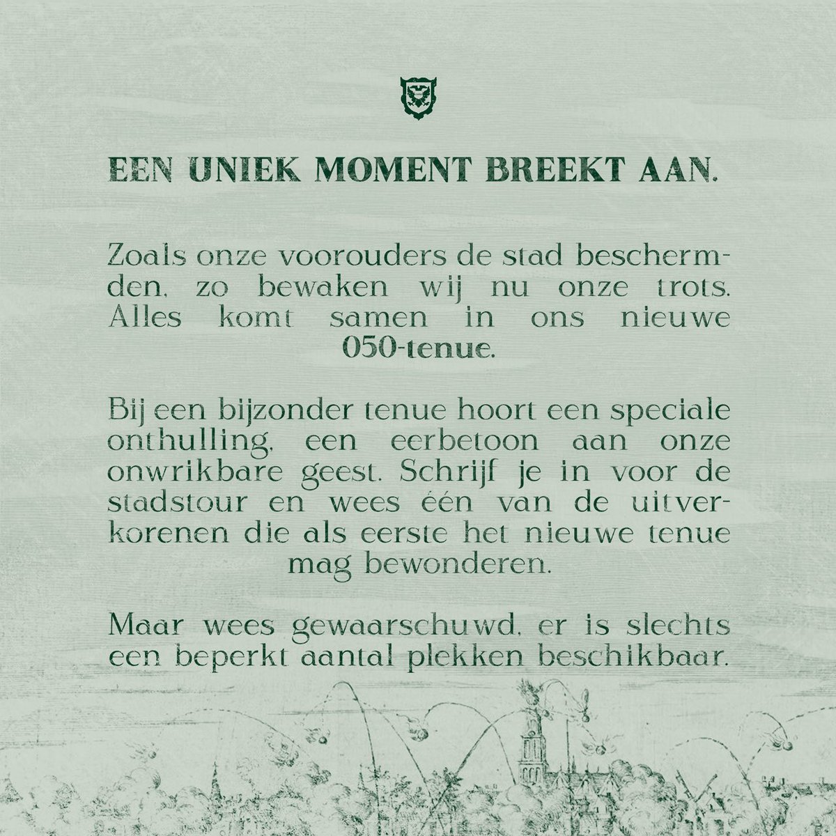 𝕲𝖗𝖔𝖓𝖎𝖓𝖌𝖊𝖓, niet klein te krijgen⚔️
 
Schrijf je in voor de stadstour en ontdek als eerste ons nieuwe 050-tenue!
 
➡fcgroningen.nl/aanmelden-stad…