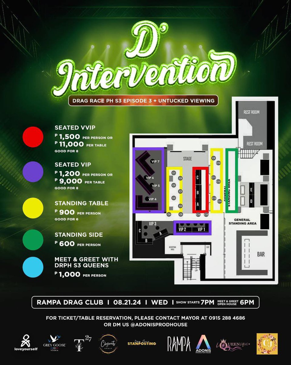 iqueenique's tweet photo. LAST 11 SLOTS LEFT!!! Don't miss out! Grab your tickets now for the D’ Intervention Drag Race Philippines Season 3 Episode 3 viewing party. GET YOUR TICKETS NOW! 

@adonisprodhouse @divinedivasph_ 

#DragRacePH #ViewingParty https://t.co/TudIjJ5Hnb