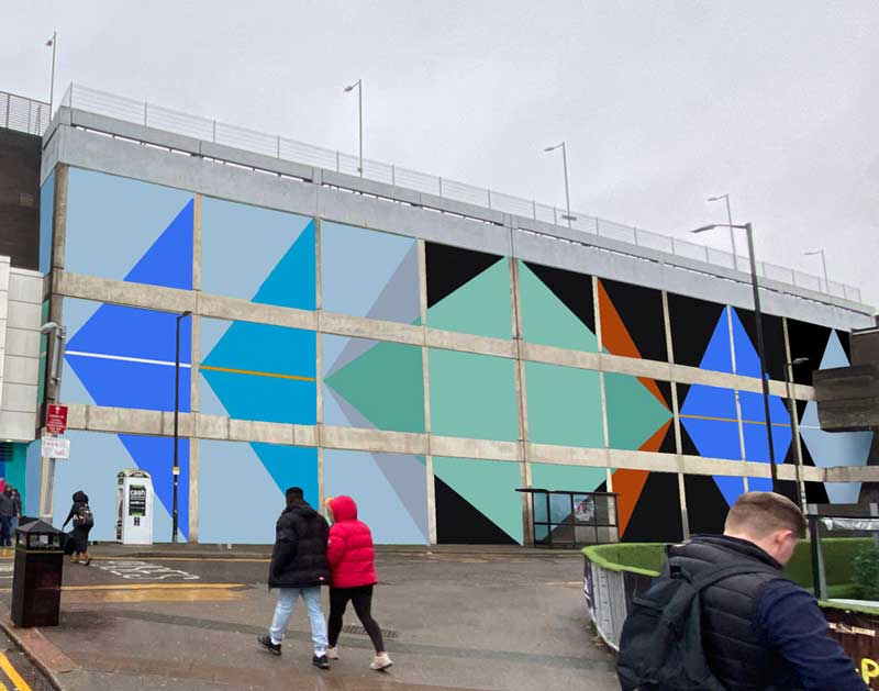 silvialerin's tweet photo. I am so excited to have been commissioned via an open call for Public Artwork in Luton Town Centre. Read more at  https://t.co/gaI1Zf9v65 https://t.co/wPXtT8TfuL