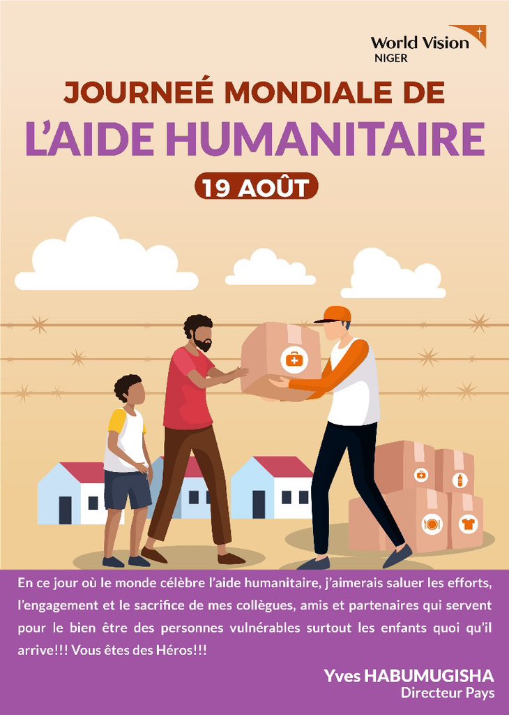 World Vision Niger se joint à l'ensemble de la communauté humanitaire pour réaffirmer don engagement à agir pour l'humanité
