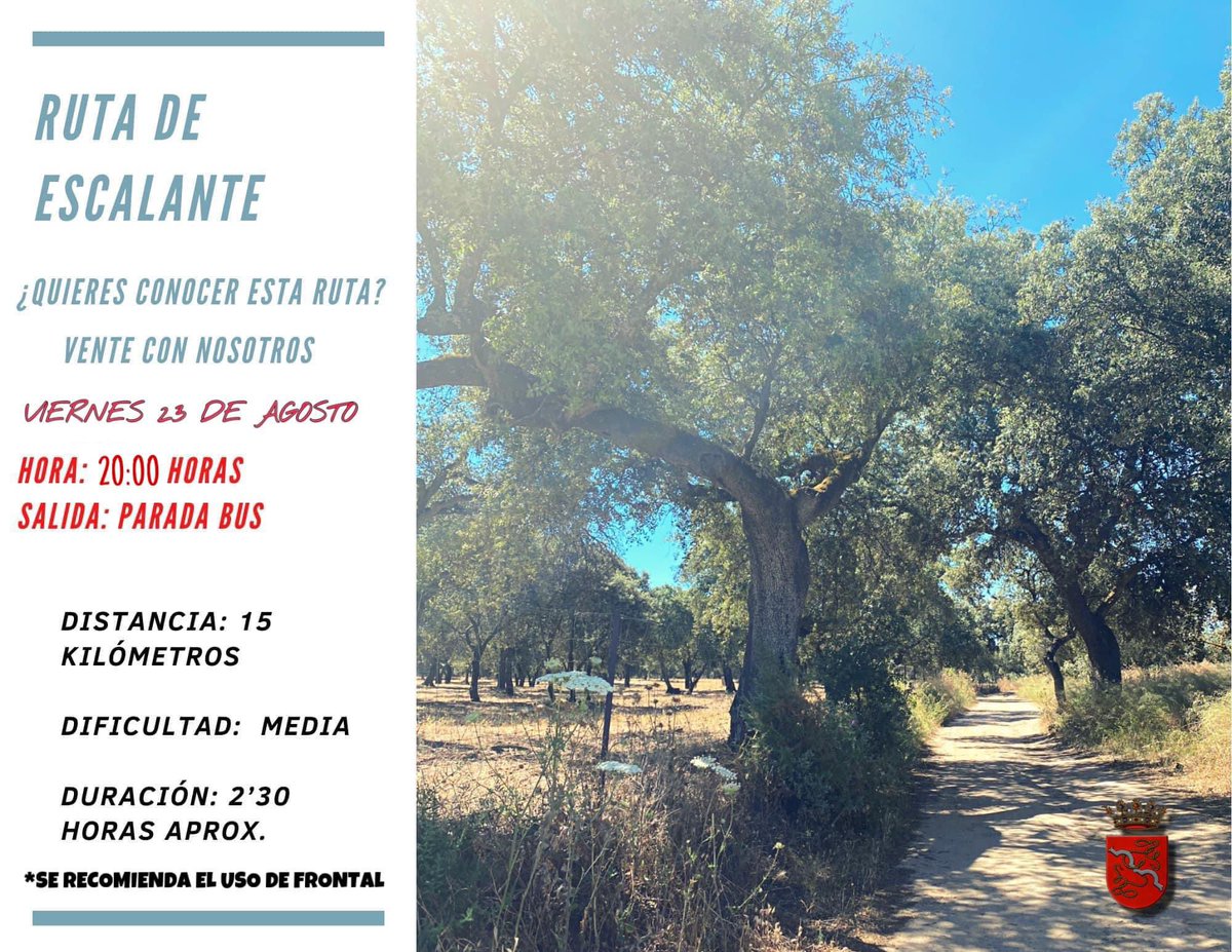 Ruta de Escalante 🏃🏻‍♀️🏃🏽‍♂️

15 kilómetros de puro disfrute natural
Si quieres disfrutar de tu entorno ¡Vente con nosotros!

Recuerda:
Ruta de Escalante.
Viernes 23 de agosto.
20:00 horas. Parada de autobuses.
*Trae tu frontal.
(Se ruega puntualidad)