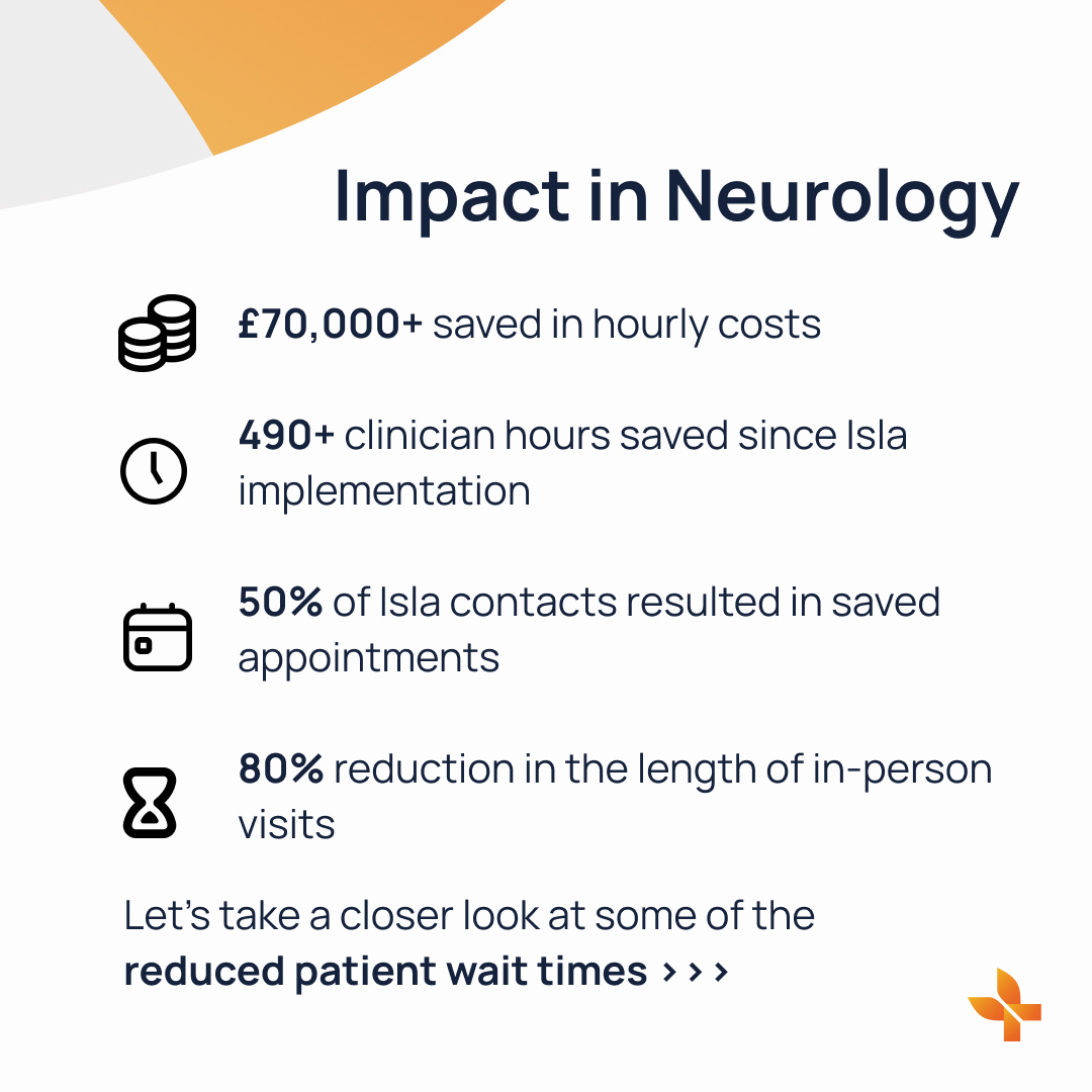 Isla_health's tweet photo. The Neurology team in @nottmhospitals are empowered to optimise the patient pathway in a scalable way, enabling proactive and personalised care. Register for @Healthinn_em’s upcoming #webinar to learn more about @edge_health_'s evaluation of Isla in NUH: https://t.co/dWCBZNu12A https://t.co/h7vJSHoN2i