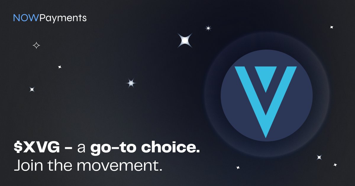 NOWPayments_io's tweet image. Power up your business with @vergecurrency!

With $XVG and @NOWPayments_io, secure and fast #cryptopayments are at your fingertips. 

Whether it’s gaming, e-commerce, or even the adult industry, #Verge is the go-to choice. Join the movement. 

nowpayments.io