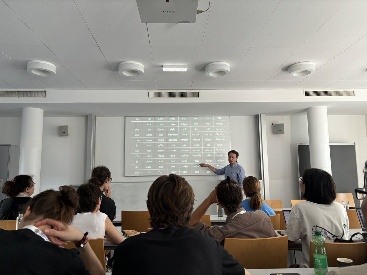 Starting the Silk Road language summer school at Vienna. Let’s see if I can really read Tocharian, Gandhari, Bactrian and Tangut in two weeks time. 😆