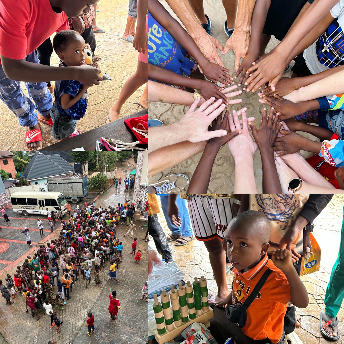 Day 6 in Nigeria: 3-Hour Church Ceremony ⛪️
️ &amp; 400 Joyful Kids Waiting for Gifts 🎁
