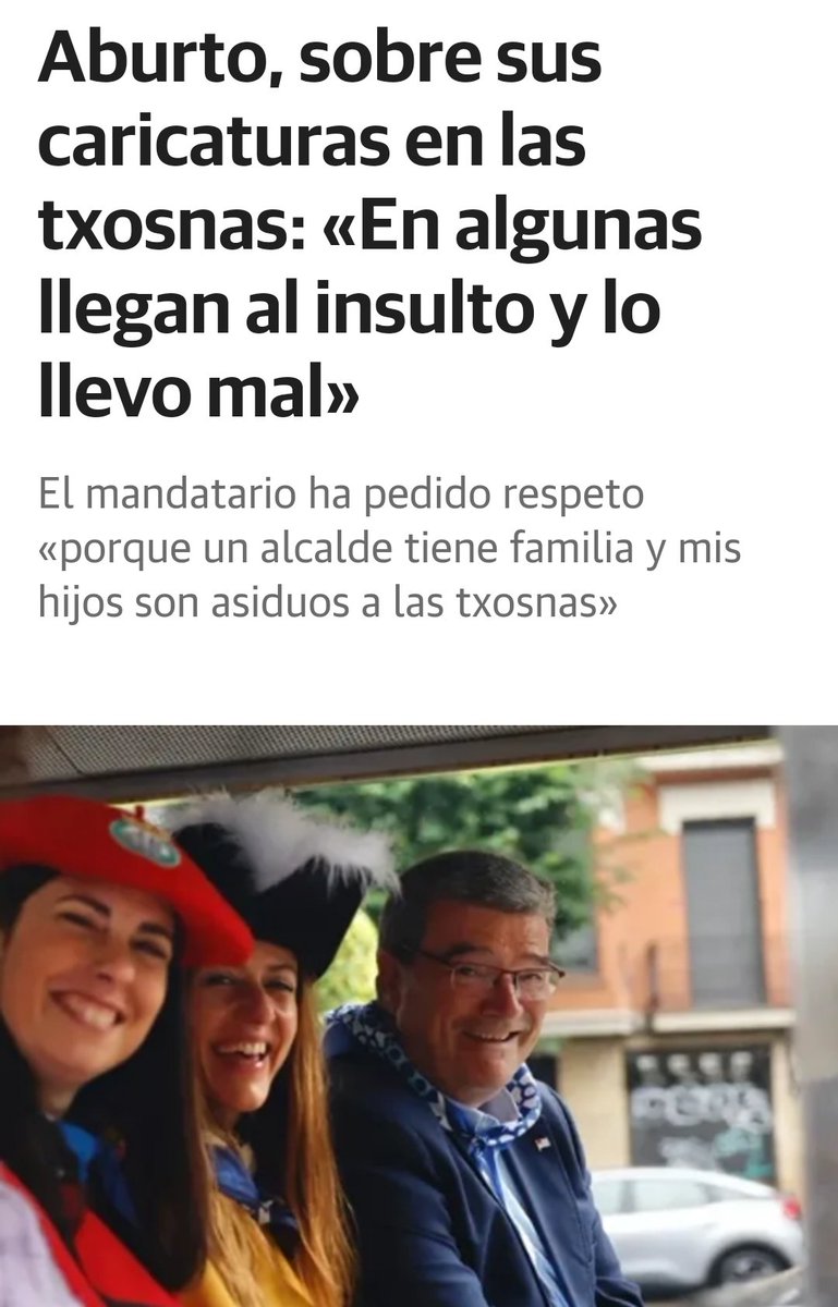 El Doctor Aburtonstein, apretando muy fuerte los puñitos y hablando de sí mismo en tercera persona, dice que no le podemos criticar porque tiene familia.
No limpiaron bien la soberbia de Azkuna del sillón de la alcaldía.