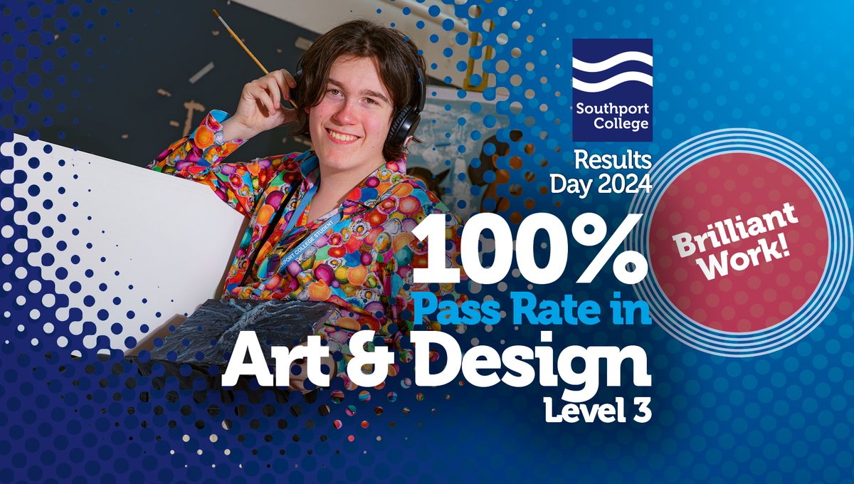 southportcoll's tweet photo. The Class of 2024 achieved a 100% pass rate in...
π§ Engineering L3
π§Έ Early Years & Education T-Level
πΈ Creative Media & Photography L3
π¨ Art and Design L3
We are super proud!
@AoC_info @AoCNorthWest @FECollegesLCR
#resultsday2024 #TLevelResults https://t.co/EDI4blHwVI