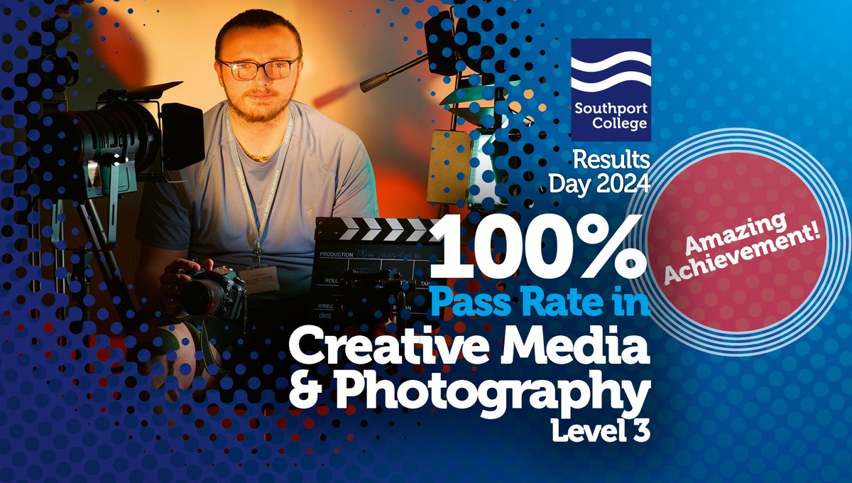 southportcoll's tweet photo. The Class of 2024 achieved a 100% pass rate in...
π§ Engineering L3
π§Έ Early Years & Education T-Level
πΈ Creative Media & Photography L3
π¨ Art and Design L3
We are super proud!
@AoC_info @AoCNorthWest @FECollegesLCR
#resultsday2024 #TLevelResults https://t.co/EDI4blHwVI