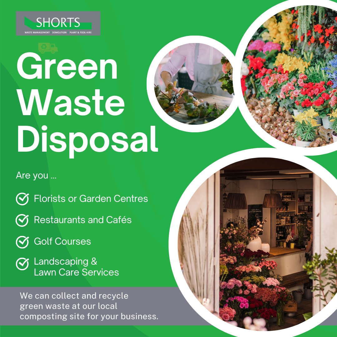 ShortsGroup's tweet image. Shorts Group provides efficient #GreenWaste disposal services for #landscaping, #farms, #nurseries, #restaurants, and #florists, helping your business stay #sustainable and compliant. 🌿

Contact us now for more information:
☎️ 0800 40 80 400