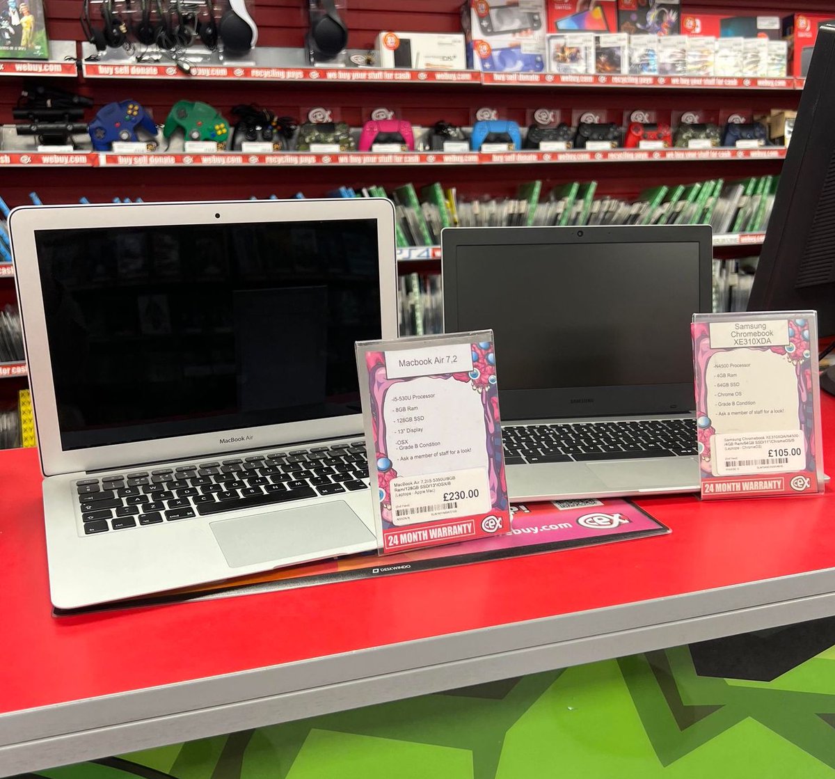 AlhambraCentre's tweet image. Upgrade your tech with @cex in the Alhambra 🎮📱💻

Swap old for new, or buy that laptop, phone, keyboard or console that you&apos;ve always wanted!

#CEX #TradeIn #UpgradeYourTech #NewSeasonNewTech